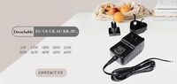 Adaptateur secteur interchangeable 36W 5V/5A 9V/4A 12V/3A 24V/1.5A Chargeurs universels Adaptateurs AC DC avec prises UK US AU EU