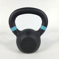 Kettlebell coloré de 2 kg, revêtement coloré, base large et plate pour la stabilité, idéal pour la maison, la salle de sport et le CrossFit – Vente en gros directe usine