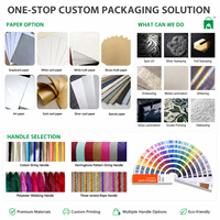 Sac cadeau de Noël personnalisé avec logo, sac shopping en papier recyclable conforme PPWR avec poignée en ruban, emballage de Noël