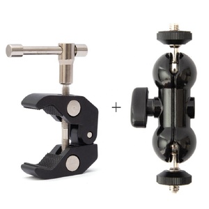 Accessoires photo Takenoken : <span class=keywords><strong>Super</strong></span> pince griffe de crabe en aluminium et bras magique à double rotule pour moniteurs LCD - Product Image 2