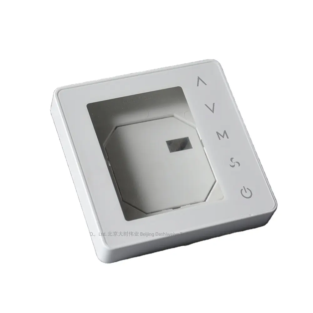 Termostato inteligente com tela sensível ao toque, gabinete de plástico abs para termostato com caixa de energia europeia