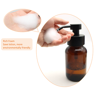 Distributeur de savon en <span class=keywords><strong>verre</strong></span> de haute qualité, bouteille moussante pour le lavage du visage, pompe à mousse vide de 250ml avec boîte personnalisée - Product Image 4