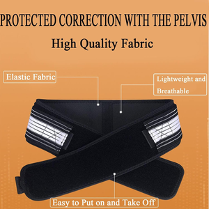 Contoh gratis Neoprene bernapas uniseks sabuk penopang pinggang disesuaikan pinggul Sciatica SI sendi Anti-Slip tali punggung bawah - Product Image 4