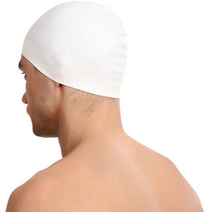 Gorro de Natación de Silicona con Logotipo Personalizado, Gorros de Natación de Alta Calidad, Gorro de Natación de Silicona con Estampado de Ondas, Impermeable, para Adultos, Venta al por Mayor - Product Image 2