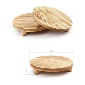 Présentoir de tabouret en <span class=keywords><strong>bois</strong></span>, <span class=keywords><strong>support</strong></span> de plante rond, <span class=keywords><strong>support</strong></span> de pot de fleur en <span class=keywords><strong>bois</strong></span>, plante <span class=keywords><strong>pour</strong></span> <span class=keywords><strong>intérieur</strong></span> extérieur, maison - Product Image 2