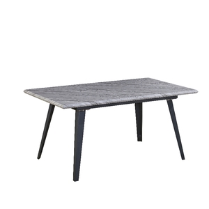 Fábrica China Vende Mesa de Madera con Patas de Metal de Estilo Moderno y Lujoso, Tablero de Fibra de Densidad Media, Personalizable - Product Image 3
