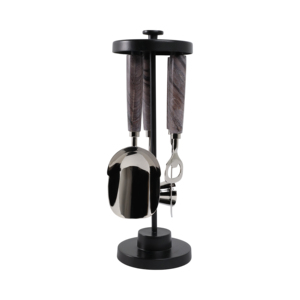 Kit de Herramientas de Bar, Juego de Coctelería Moderno, Accesorios de Barman con Mangos de Acero Inoxidable y Agarre de Madera para Uso en el Hogar - Product Image 2