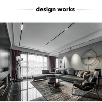 Décoration de maison moderne toute la maison peut être personnalisée sans la lampe principale Type Led linéaire magnétique lumière de piste