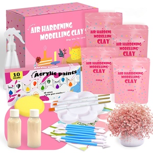 Secolorart <span class=keywords><strong>Kit</strong></span> d'argile de <span class=keywords><strong>poterie</strong></span> sèche à l'air Kits d'outils d'argile sèche à l'air pour débutants et artistes - Product Image 1
