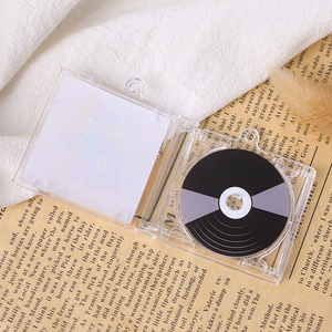 Personalized Mini Acrylic Keychain Music Album Keychains Key Ring Hanging Plastic Cartoon Keychain Custom Mini CD Album Acrylic - Product Image 4