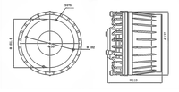 Haut-parleur coaxial à double bobine mobile de 3,5 pouces pour système Line Array – Driver de compression haut de gamme