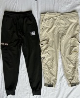Pantalons cargo longs d'occasion multi-poches, bonne qualité, pour usage quotidien, styles variés, prix de gros