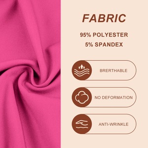 Women's V Neck Scrub Set Moisture Wicking Split Uniform Hospital Workwear Casual <b>Top</b> And Pants For Nurses - Product Image 2