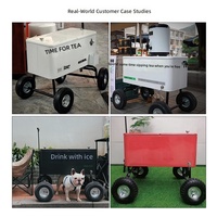 Glacière portable à roulettes en fer, style chariot, moderne et minimaliste, pour camping extérieur, boissons, vin et bière