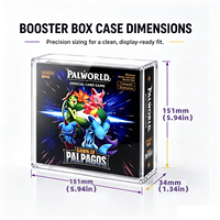 Vente en gros de boîtes de présentation en acrylique magnétique résistant aux UV de 5 mm pour Palworld Dawn of Palpagos Booster Box