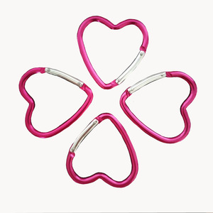 5MM 6MM 7MM 8MM D- Ring For Bags Customized Color Snap Hook Aluminum Climbing Swivel Carabiner