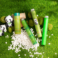 Bouteilles en plastique jetables LOKYO au design unique en PET de 500 ml et 400 ml, design bambou, pour jus