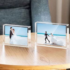 Cadre photo magnétique transparent en PS personnalisable avec logo sur mesure - Product Image 3