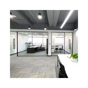 Modern Panoramic Office <strong>Glass</strong> Partition With Built-in Louver And Metal Frame For Conference Rooms And Libraries - Product Image 4