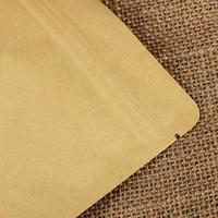 Sacs en papier kraft haute définition avec fenêtre, sacs auto-scellants, sacs d'emballage pour collations, personnalisation en usine et vente en gros