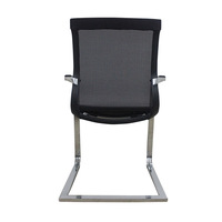 Chaise de bureau en maille de haute qualité avec dossier en forme de nœud, chaise de conférence et de réception, chaise d'ordinateur au design ergonomique, traitement électrolytique, style américain