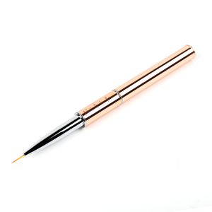 Pincel delineador de uñas <span class=keywords><strong>BQAN</strong></span> con mango metálico color oro rosa, pincel para pintar y dibujar con gel, pincel para decoración de uñas de doble uso. - Product Image 3