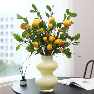 Artificial Lemon Plant Bundle 56cm Soft Plastic Home Decor Wedding Props - Product Image 2