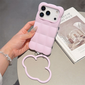 Coque Arrière Souple en TPU Antichoc avec Coussin d'Air et Breloque Nuage 3D Mignon pour iPhone 18 17 16 15 14 13 Pro Max - Product Image 2