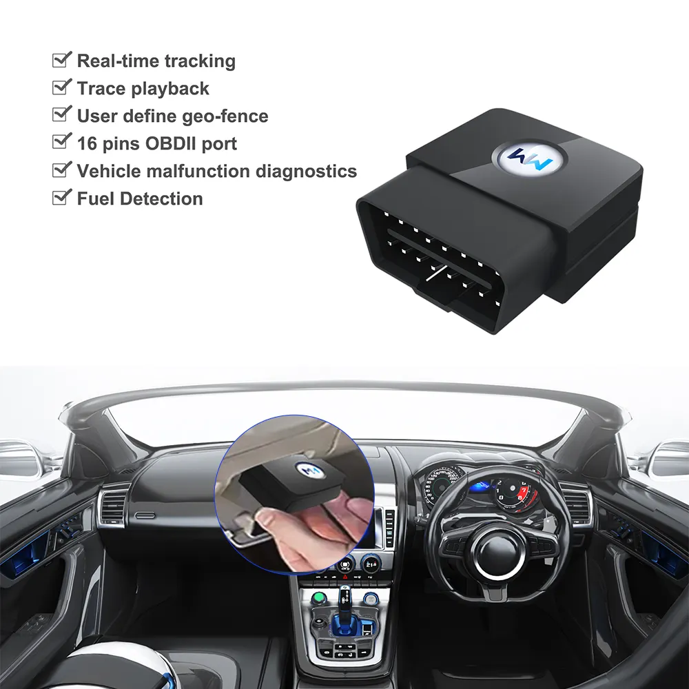 Obd2 Sms Web App Software Gps Tracker Tracking Device Met Geschiedenis Afspelen Functie