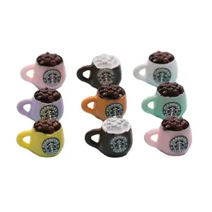 Kaffeetasse Harz Zubehör DIY Schmuck 3D Stereo Simulation Tasse miniatur isierte Snacks spielen Mini Tee tasse Großhandel