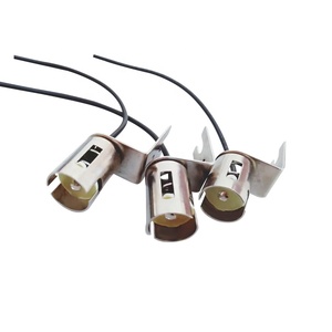 Douille BA15S à baïonnette avec capuchons de lampe sur pied pour <span class=keywords><strong>ampoule</strong></span> automatique en fer élégant AWG #20*15cm Base de lampe - Product Image 1
