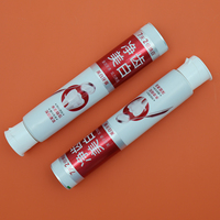 Tube de pâte à dents laminé ABL personnalisé emballage vide OEM marque privée en plastique souple tube de pâte dentifrice à presser avec bouchon