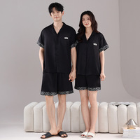 Cool Ice Silk Couple Pyjama's Dames Zomerliefhebbers Korte mouwen Valentijnsdag Warm Heren Uitloper Thuispak