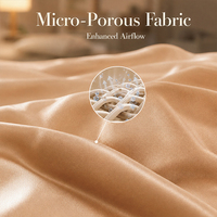 Ensemble de housse de couette en bambou, taille King, 4 pièces, ultra doux, respirant, anti-humidité, avec taies d'oreiller