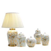Abat-jour de lampe de table en tissu de luxe, style européen antique et moderne, pour chambre à coucher, vente en gros