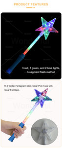 Vente flash - Baguette lumineuse LED rose et bleue Ishine - Jouets lumineux en PVC pour enfants - Célébrations de <span class=keywords><strong>Noël</strong></span>, Pâques, remise des diplômes, Thanksgiving, Saint-Valentin - Product Image 2