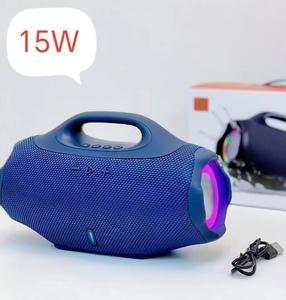Loa Bluetooth <span class=keywords><strong>mini</strong></span> 15W Boombox tích hợp đèn LED, loa di động không dây, loa siêu trầm Bass, chống nước, dùng cho thể thao, quà tặng gia đình, đèn RGB, hỗ trợ thẻ TF, USB, FM - Product Image 1