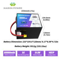 Литий-ионный аккумулятор MasonPower 420 Втч/кг 68000 мАч 6S/12S/14S/18S с высокой плотностью энергии для БПЛА, настраиваемый, для дронов с длительным временем полета