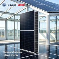 Panneaux solaires Longi Tier 1 en stock UE 645w-670w de type N, modules photovoltaïques bifaciaux avec technologie de cellules HPDC avancée