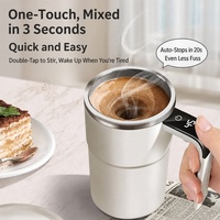 Mug à café auto-mélangeur électrique, tasse à mélange automatique, acier inoxydable 316, affichage de la température LED, tasse isotherme