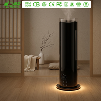Lampe de chevet RUNAL Tower avec écran LCD, humidificateur d'air ultrasonique à brume froide à 360 degrés pour la maison