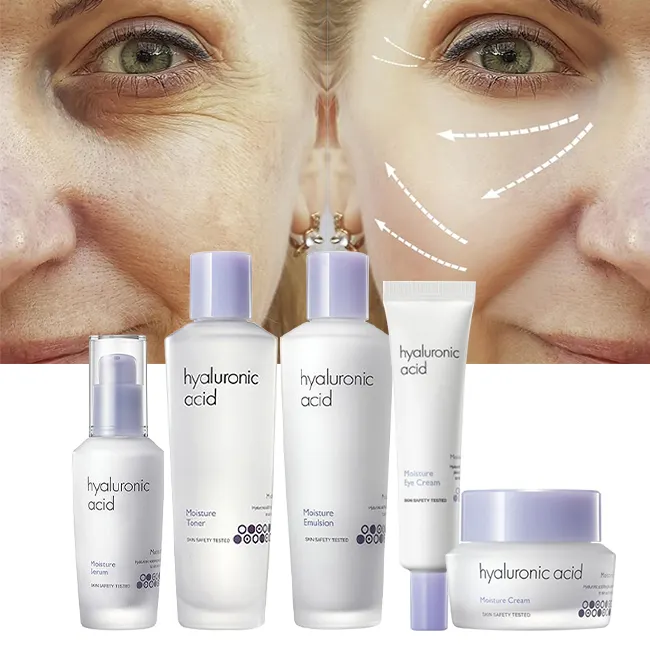 private label skincare kit mens skin care set,retinol collagen skin care anti aging vitamin c and hyaluronic acid skin care set