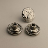 Bouton de jean personnalisable de haute qualité, écologique, électroplaqué, en alliage de zinc de luxe avec décoration en strass pour vêtements
