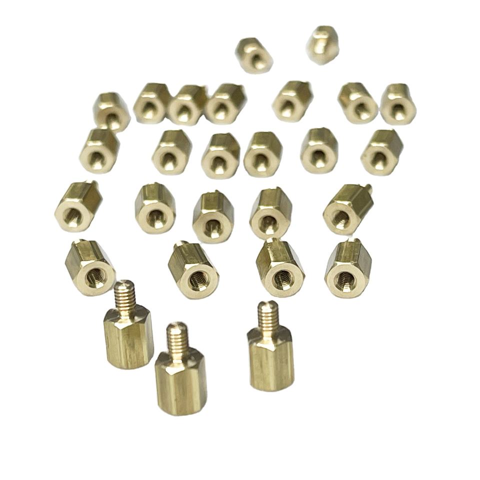 Customized Threads Brass Pin Fasteners Machining Factory CNC Turning ...
