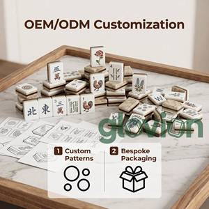Jeu de <span class=keywords><strong>Mahjong</strong></span> américain moderne avec tuiles en acrylique effet marbre, tuiles gravées en <span class=keywords><strong>3D</strong></span> portables, jeu de <span class=keywords><strong>Mahjong</strong></span> occidental complet - Product Image 3