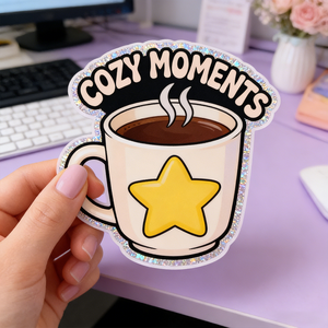 Autocollant décoratif personnalisé TEDDY pour enfants, autocollants imperméables avec logo de dessin animé, autocollants découpés pour café et crème glacée - Product Image 2