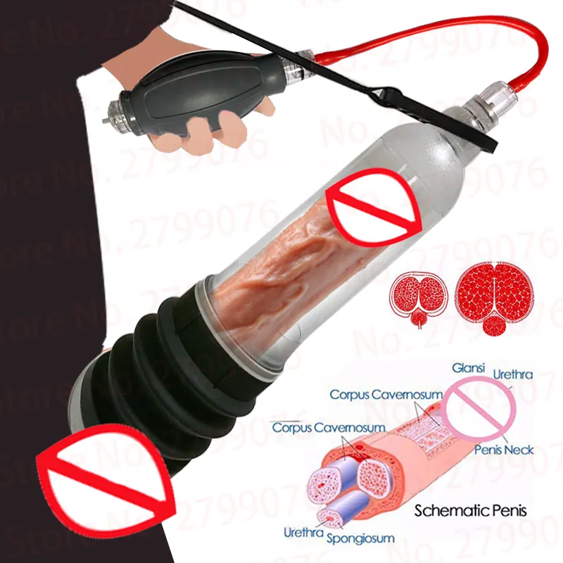 NEU X5 X7 X9 Hydro-Penis pumpe für Männer Wasser vakuumpumpe für Männer Penis Extender Erhöhen Sie die Penis vergrößerung Cock Dick Enlarger