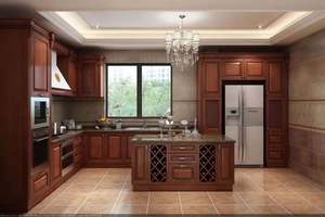 Customized Top Quality Furniture American Style Solid Wood Kitchen <b>Cabinet</b> Made in China - Product Image 2