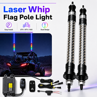 Vente en gros usine : Nouvelle lampe LED laser RGB 5050 60W DC12V IP67 étanche pour mât de drapeau, longueurs 1FT, 2FT, 3FT, pour UTV, ATV, SXS