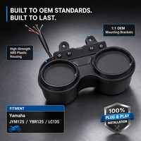 Tacómetro y Velocímetro LED Universal para Motocicleta Yamaha JYM125 YBR125 LC135, Conjunto de Instrumentos Digitales Modificados para el Tablero